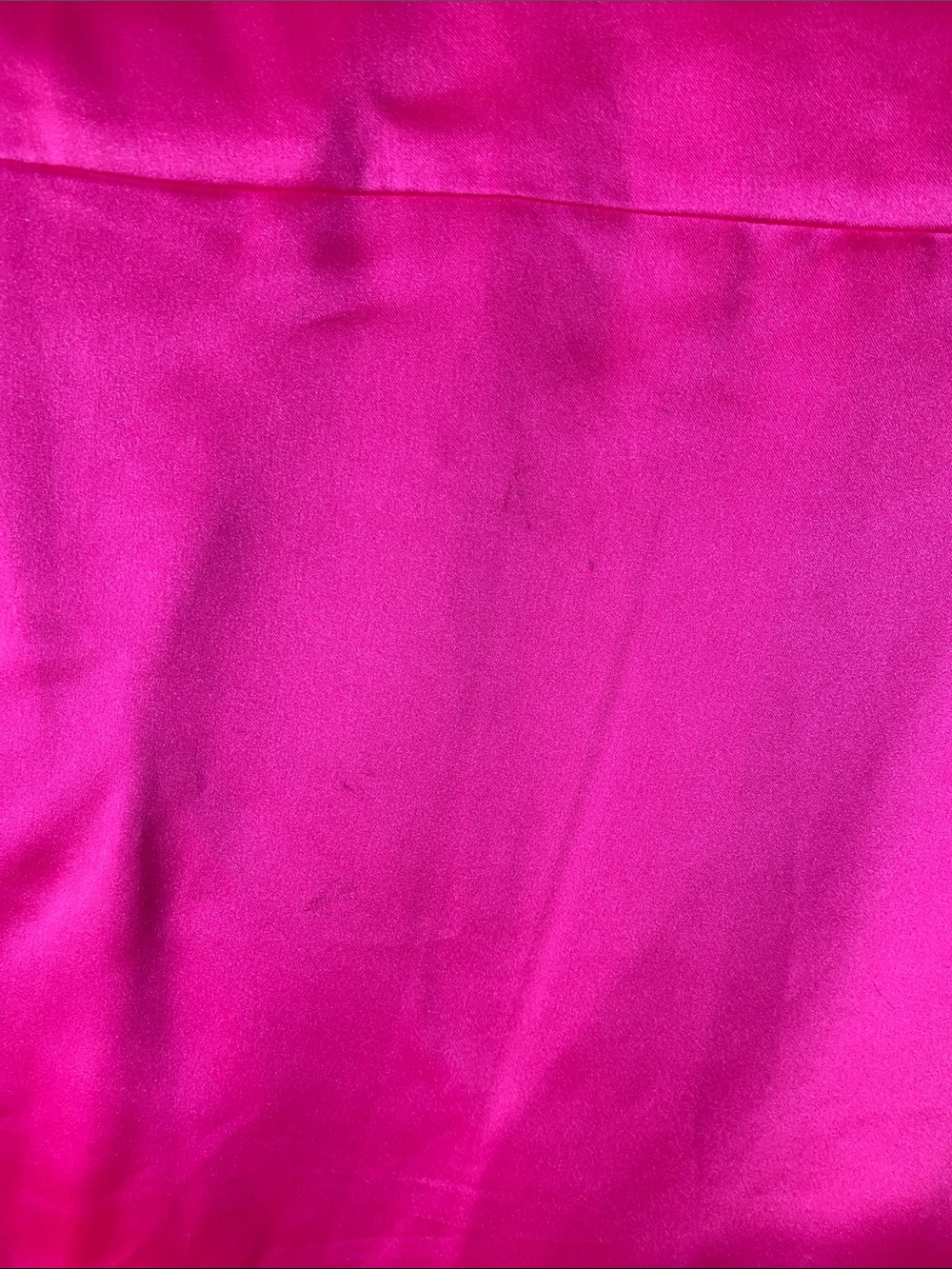 Gretchen Scott Designs Hot Pink Satin Button-Down Blouse - Picture 4 of 4